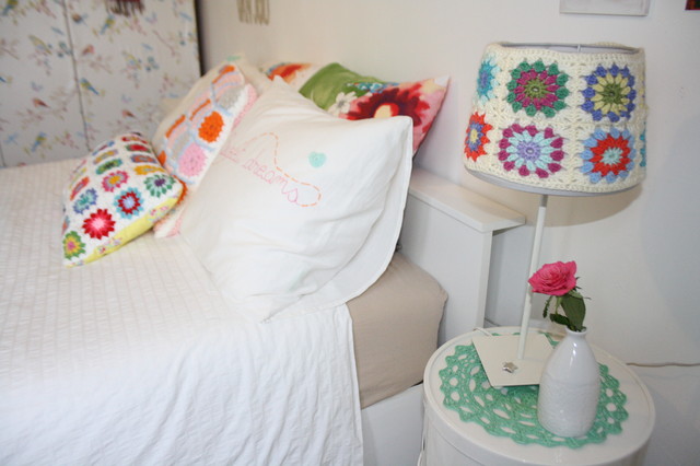 Crochet Granny Square lampshade